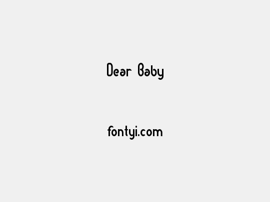 Dear Baby