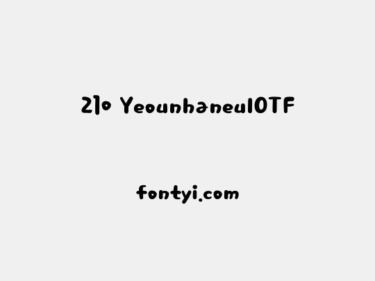 210 YeounhaneulOTF