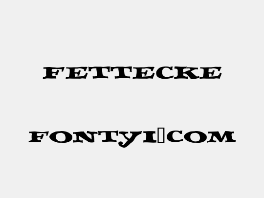 Fettecke