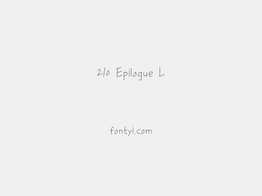 210 Epilogue L