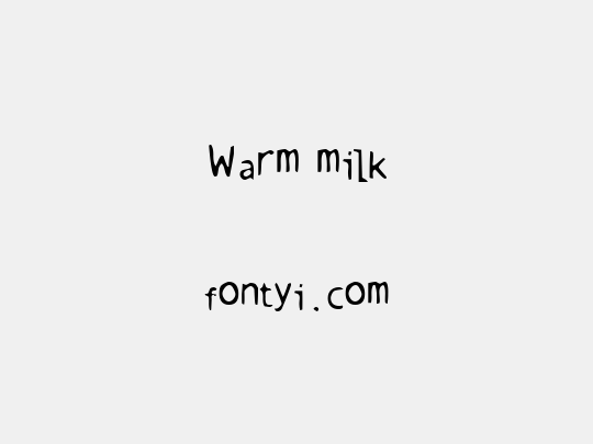 Warm milk