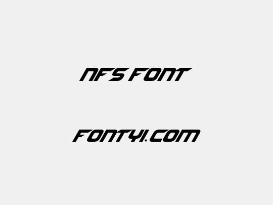 NFS font