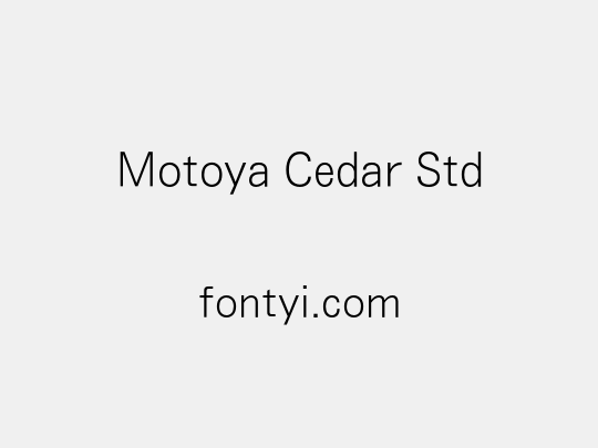 Motoya Cedar Std