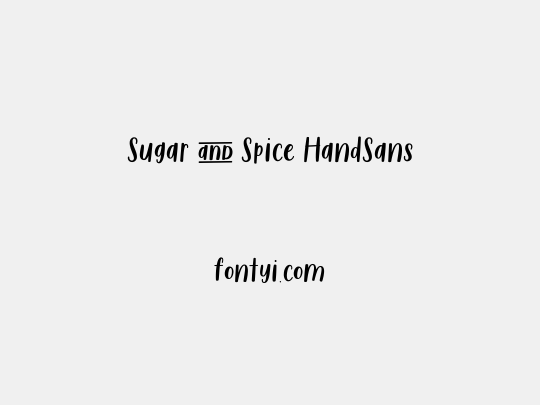 Sugar & Spice HandSans