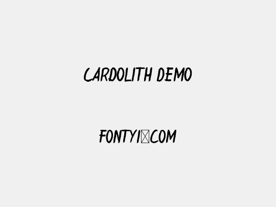 Cardolith Demo