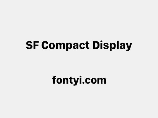 SF Compact Display