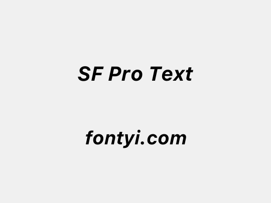 SF Pro Text