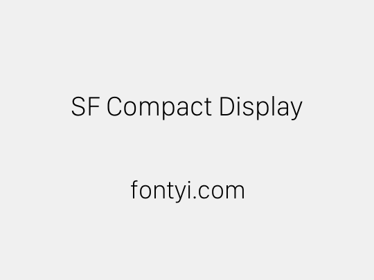 SF Compact Display