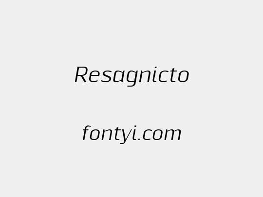 Resagnicto