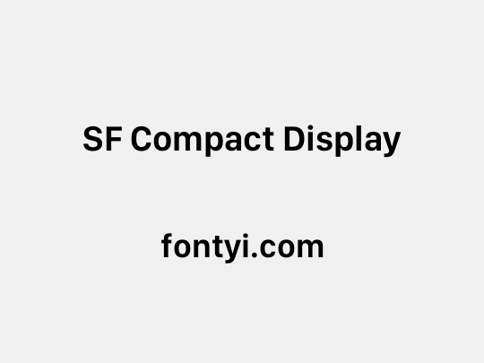 SF Compact Display