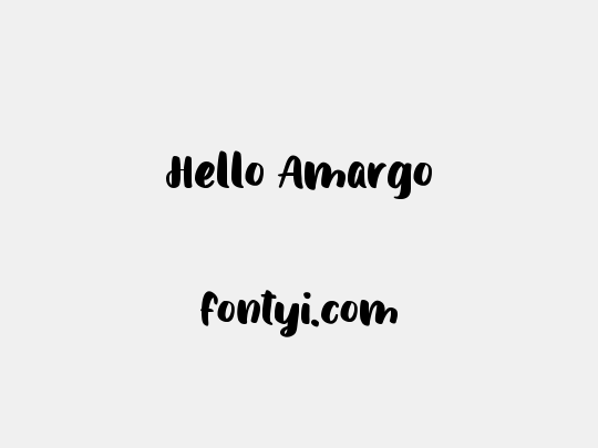 Hello Amargo