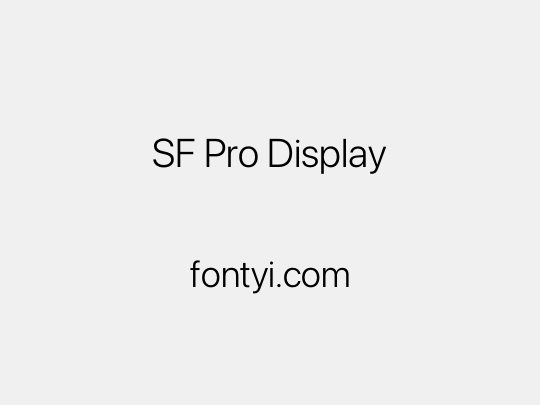 SF Pro Display