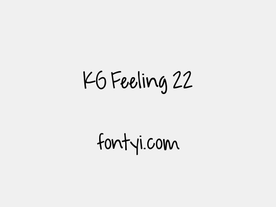 KG Feeling 22