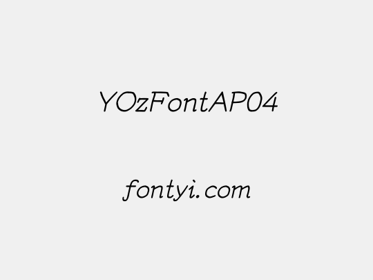 YOzFontAP04