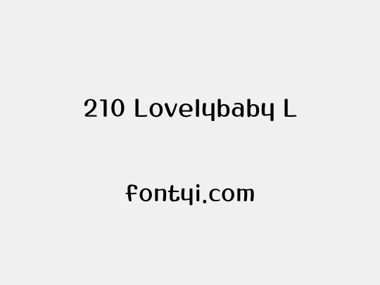 210 Lovelybaby L