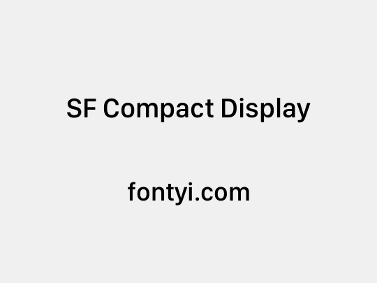 SF Compact Display