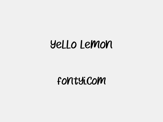 Yello Lemon