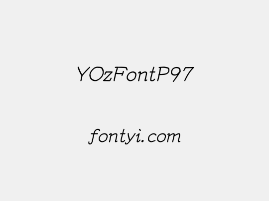 YOzFontP97