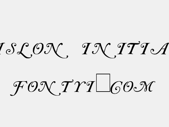 Caslon Initials