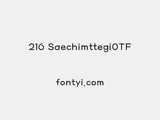 210 SaechimttegiOTF