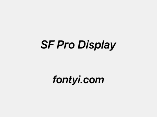 SF Pro Display