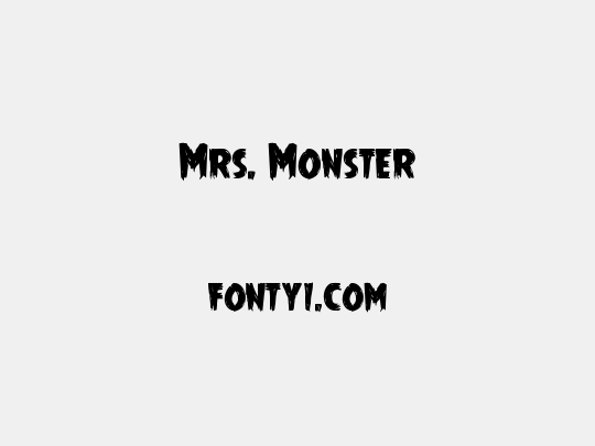 Mrs. Monster