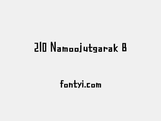 210 Namoojutgarak B