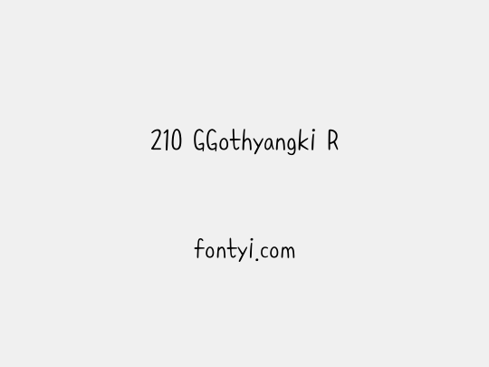 210 GGothyangki R