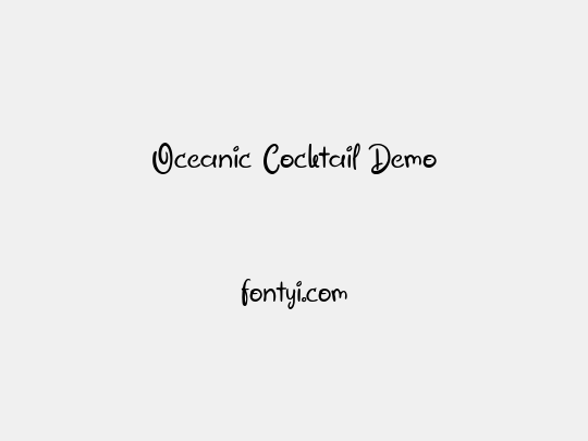 Oceanic Cocktail Demo