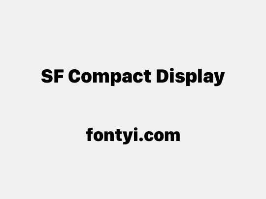 SF Compact Display