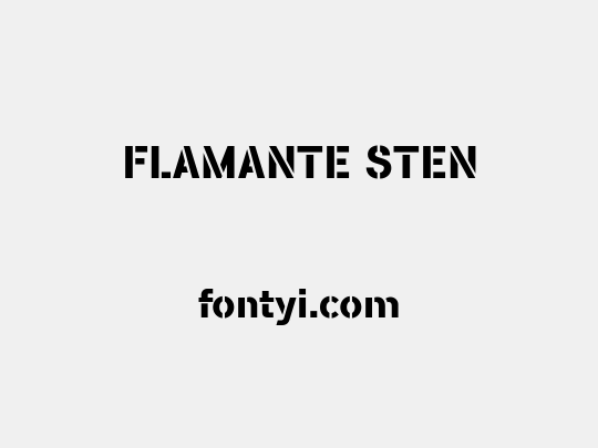 FLAMANTE STEN