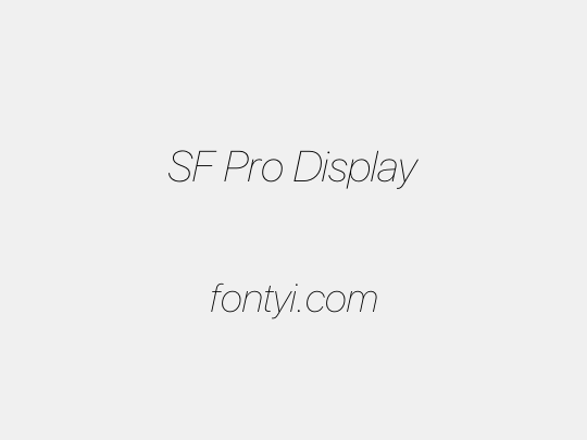 SF Pro Display