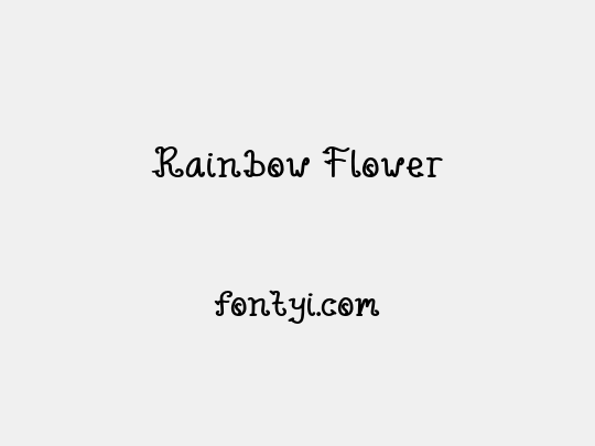 Rainbow Flower