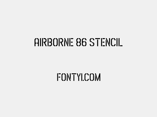 Airborne 86 Stencil