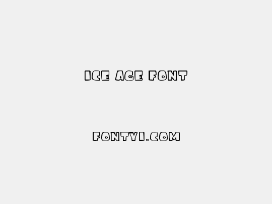 ice age font