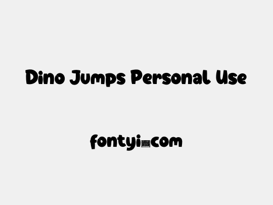 Dino Jumps Personal Use