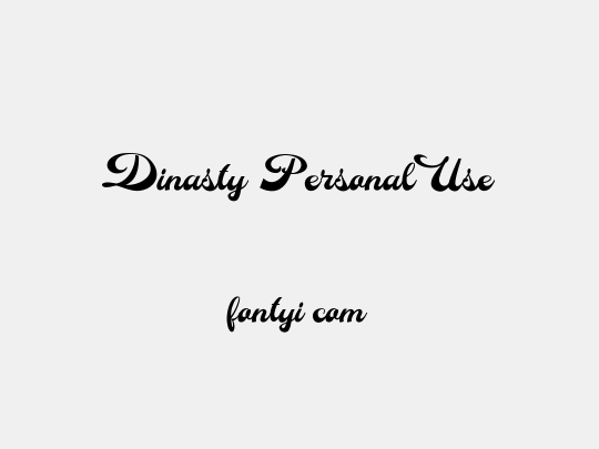 Dinasty Personal Use