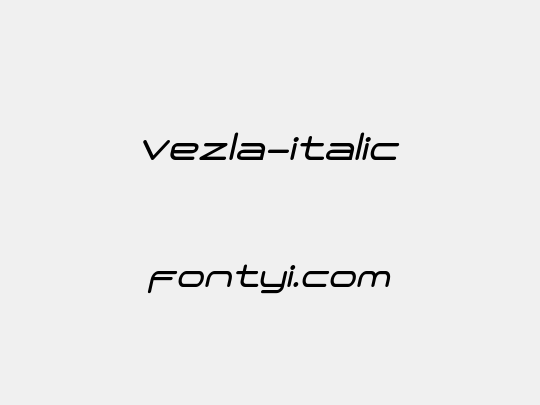 Vezla-italic