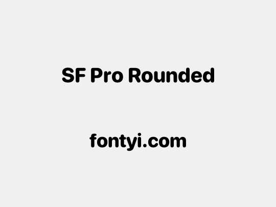 SF Pro Rounded