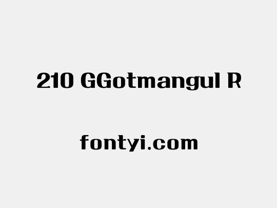 210 GGotmangul R