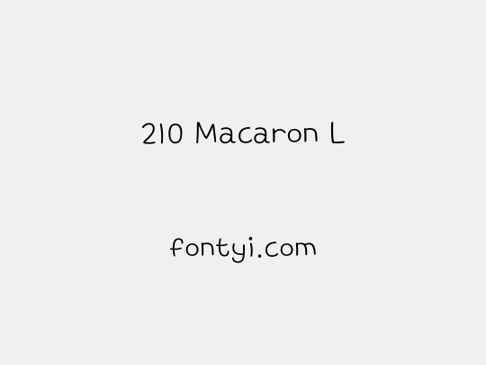 210 Macaron L