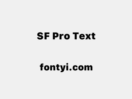 SF Pro Text