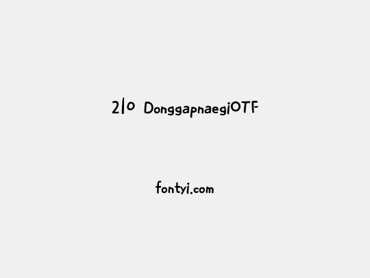 210 DonggapnaegiOTF