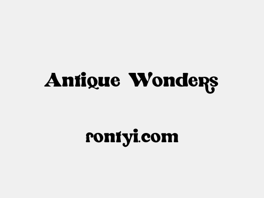 Antique Wonders