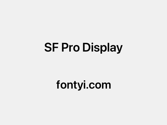 SF Pro Display