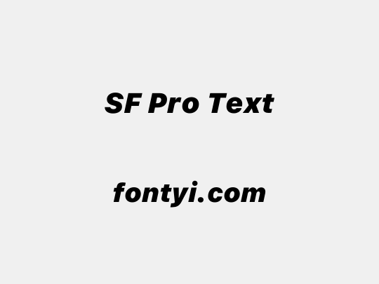 SF Pro Text