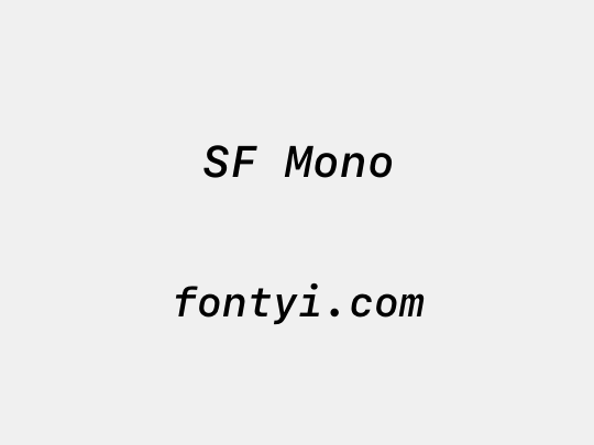 SF Mono