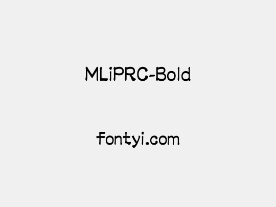 MLiPRC-Bold