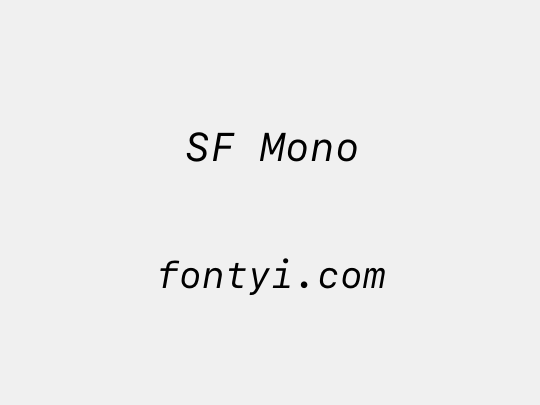 SF Mono