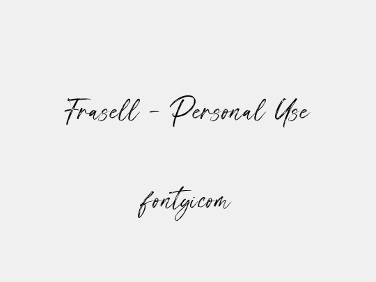 Frasell - Personal Use